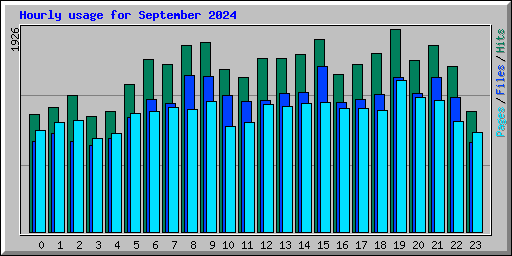 Hourly usage for September 2024